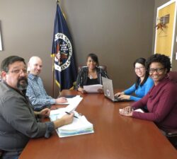 Selective Service Team meets at the Agency’s Data Management Center (DMC) in Illinois.